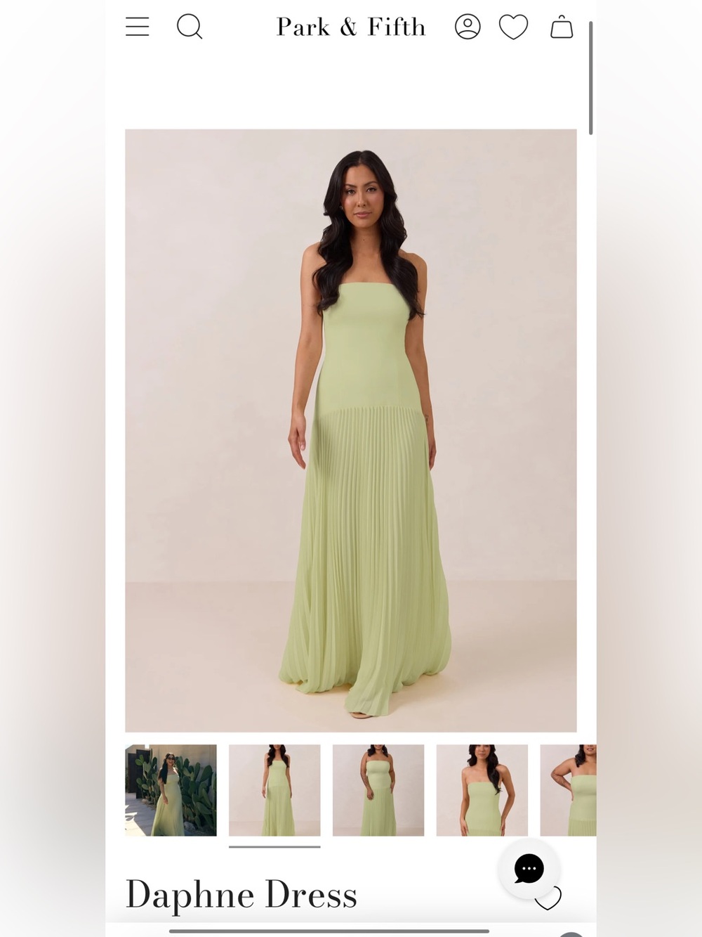 Park and Fifth Daphne Dress Pistachio